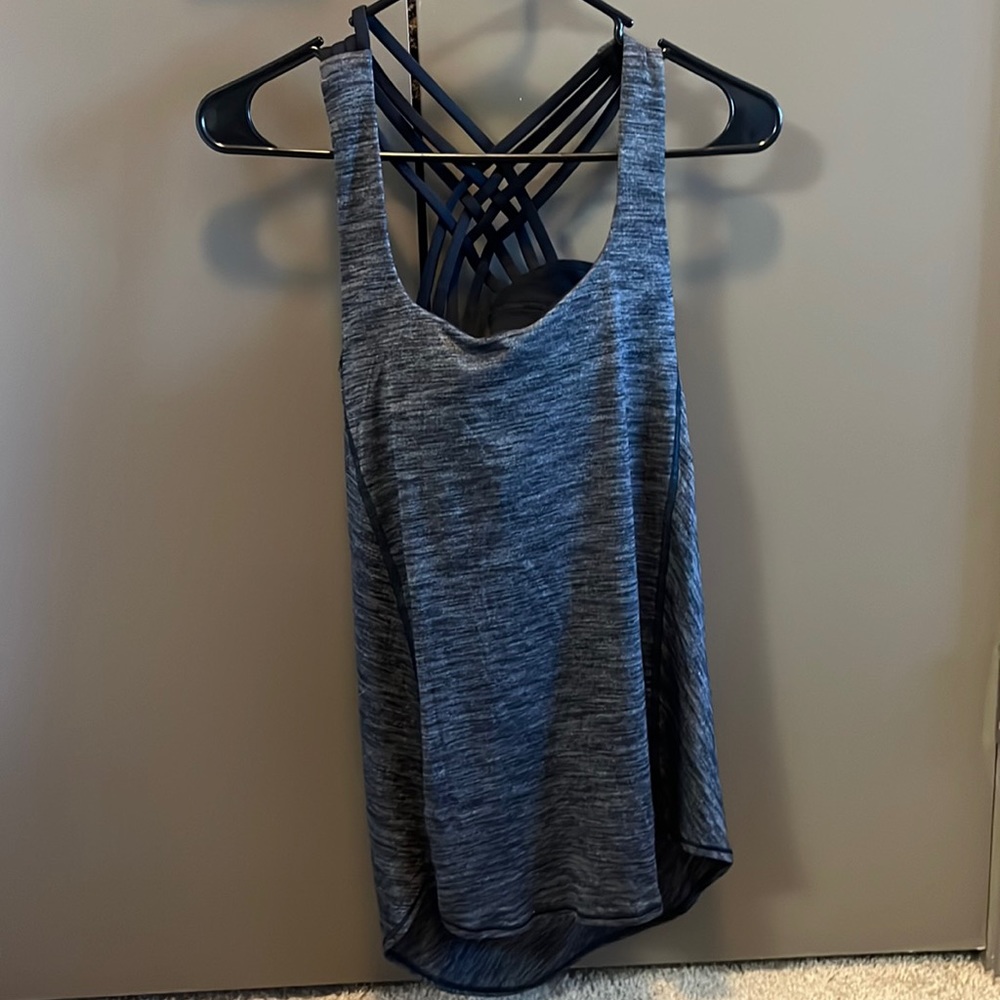 heathered black/black wild tank